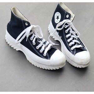 Converse Womens Chuck Taylor All Star Lugged 2.0 High Black Sneaker Shoe Sz 10.5